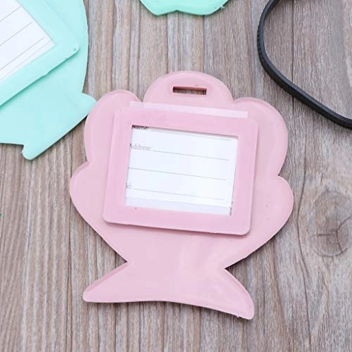 Carise Creative Cartoon Shell Travel Luggage Tags Silica Gel Girl Suitcase ID Holder Baggage