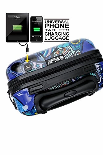 Carry-On Cabin Luggage 55X35X20 Suitcase 20 Inch Approved Lightweight 4 Wheel Hard Case Kids