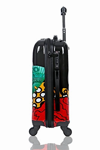 Carry-On Cabin Luggage 55X35X20 Suitcase 20 Inch Approved Lightweight 4 Wheel Hard Case Kids