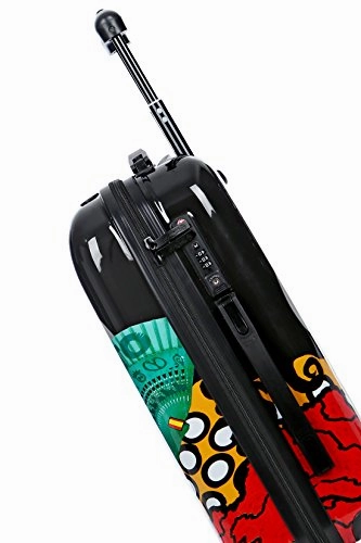 Carry-On Cabin Luggage 55X35X20 Suitcase 20 Inch Approved Lightweight 4 Wheel Hard Case Kids