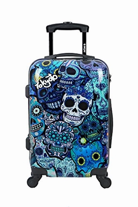 Carry-On Cabin Luggage 55X35X20 Suitcase 20 Inch Approved Lightweight 4 Wheel Hard Case Kids