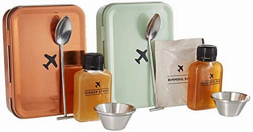 Carry on Cocktail Kit, Moscow Mule and Margarita, Travel Kit for Drinks on the Go, Craft Cocktails, Makes 4 Premium Cocktails, TSA Approved