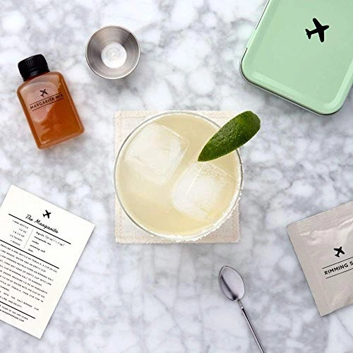 Carry on Cocktail Kit, Moscow Mule and Margarita, Travel Kit for Drinks on the Go, Craft Cocktails, Makes 4 Premium Cocktails, TSA Approved