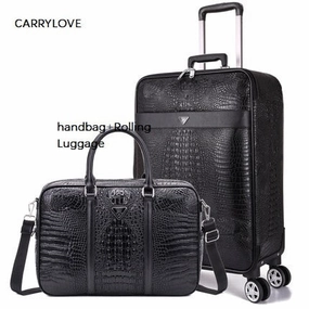 Carrylove 16/20/22/24 Inch Size Business Luggage Boarding Handbag Rolling Luggage Spinner Brand