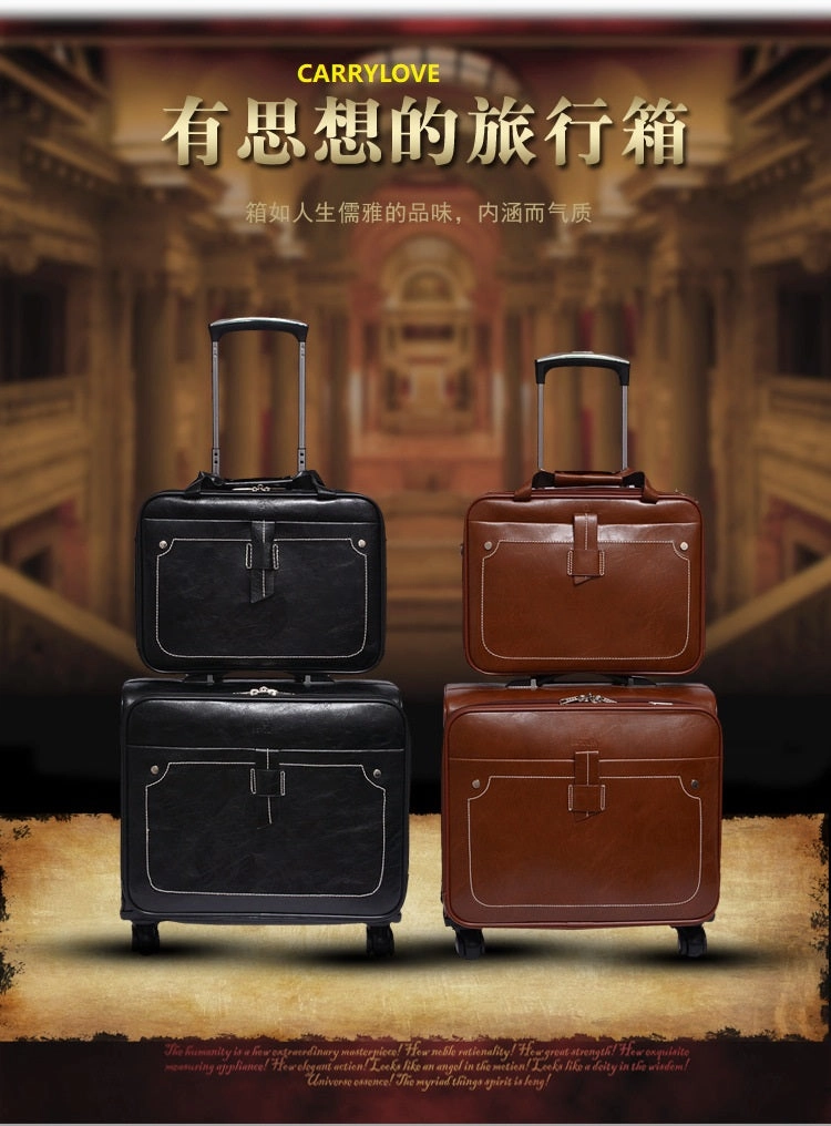 Carrylove 18 Inch Waterproof Business Luggage  Boarding Handbag Rolling Luggage Spinner Brand