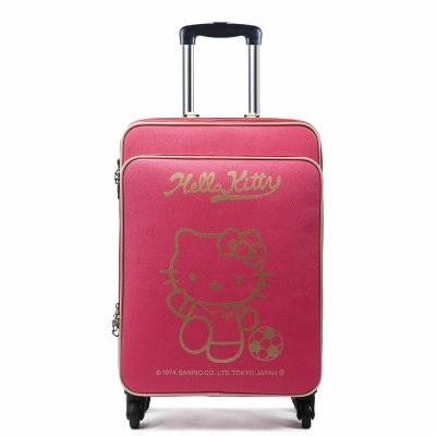 Carrylove Cartoon Cat 16/20/24 Inch High Quality Pu Pink Princess Rolling Luggage Spinner Brand