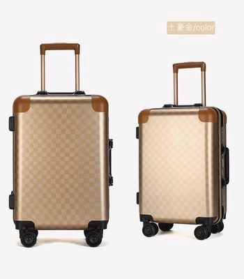 Carrylove Classic Grid Luggage Series 16/20/22/24 Inch High Quality  Pc Rolling Luggage Spinner