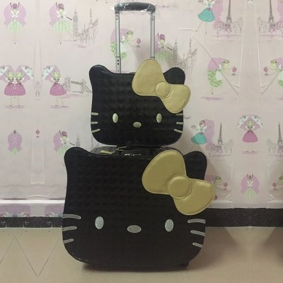 Carrylove Hellokitty Luggage Series 18 Inch Pu Handbag And Rolling Luggage Gifts For Princess