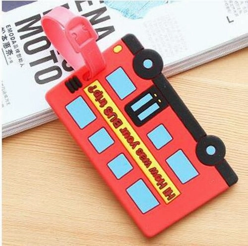 Cartoon Ice Cream Luggage Tag Trave Accessories Silica Gel Suitcase ID Address Holder Baggage