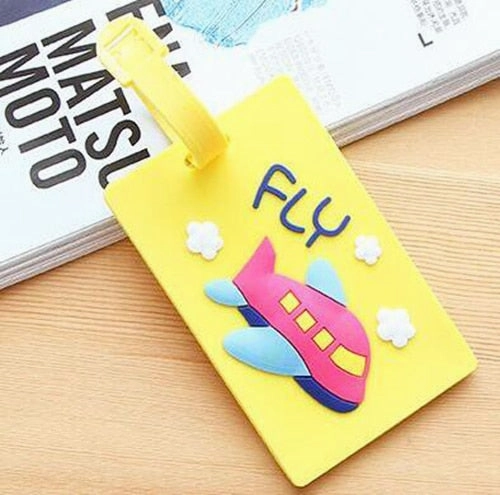 Cartoon Ice Cream Luggage Tag Trave Accessories Silica Gel Suitcase ID Address Holder Baggage