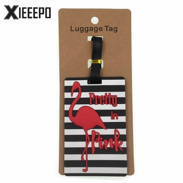 Cartoon Ice Cream Luggage Tag Trave Accessories Silica Gel Suitcase ID Address Holder Baggage