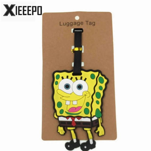 Cartoon Ice Cream Luggage Tag Trave Accessories Silica Gel Suitcase ID Address Holder Baggage