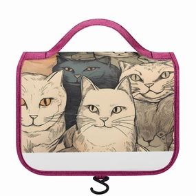 Cat Print  ToiletryCosmetic Travel Bag