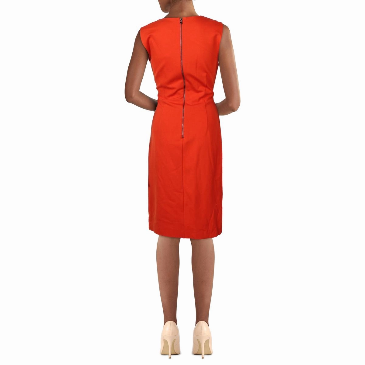 Cecilia Womens Sleeveless Knee-Length Sheath Dress