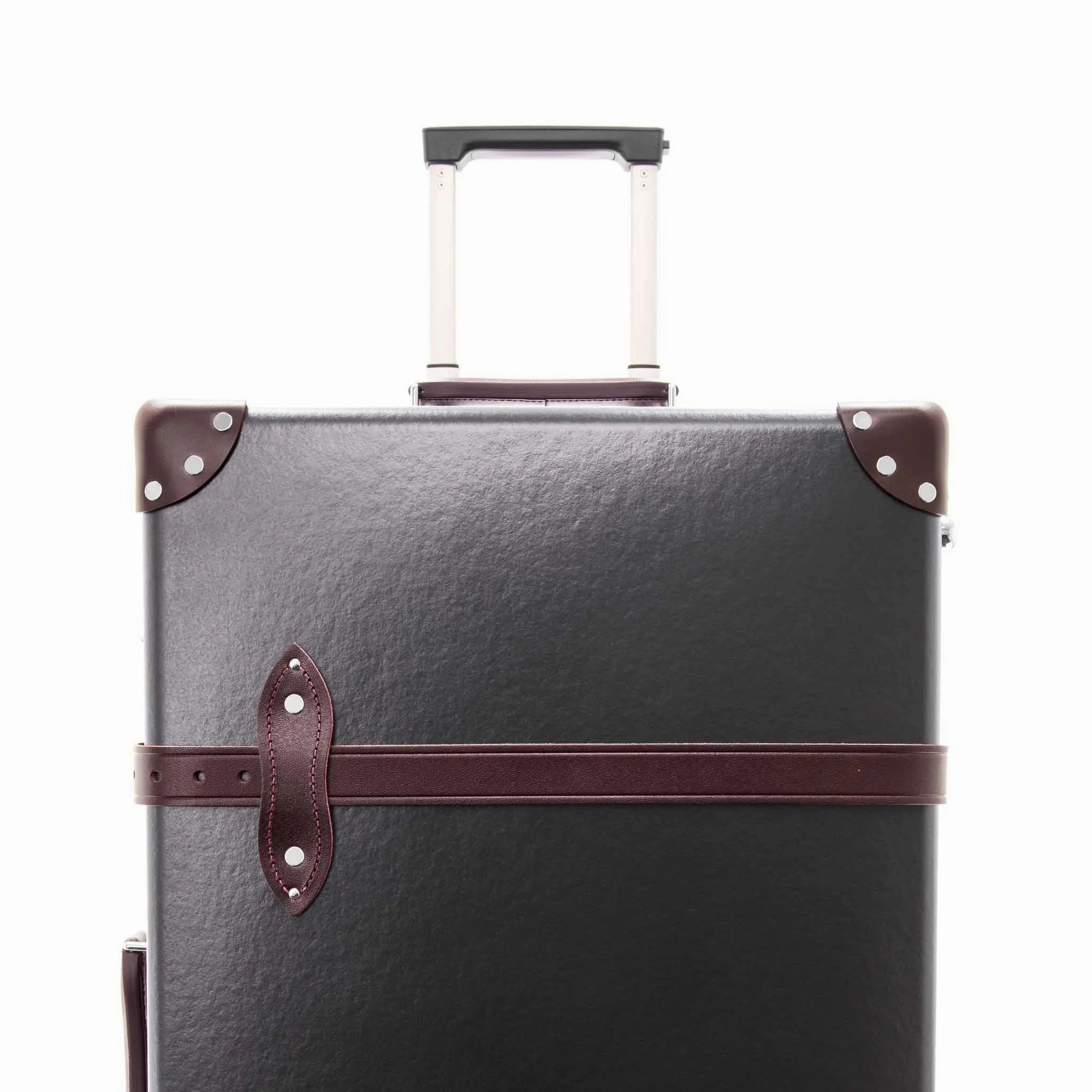 Centenary  Large Check-In - 2 Wheels | Brown/Burgundy/Chrome