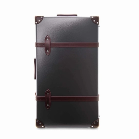Centenary  Large Check-In - 2 Wheels | Brown/Burgundy/Chrome