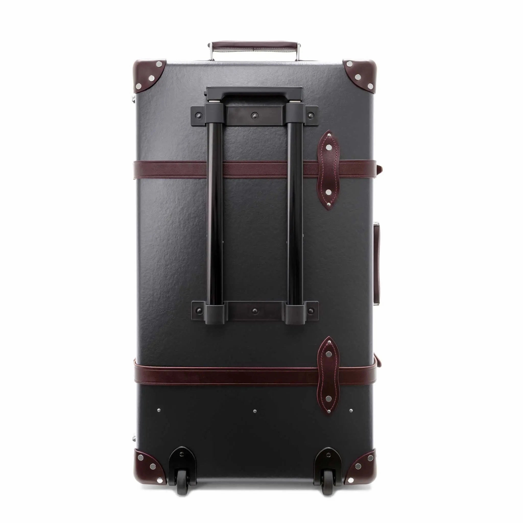 Centenary  Large Check-In - 2 Wheels | Brown/Burgundy/Chrome
