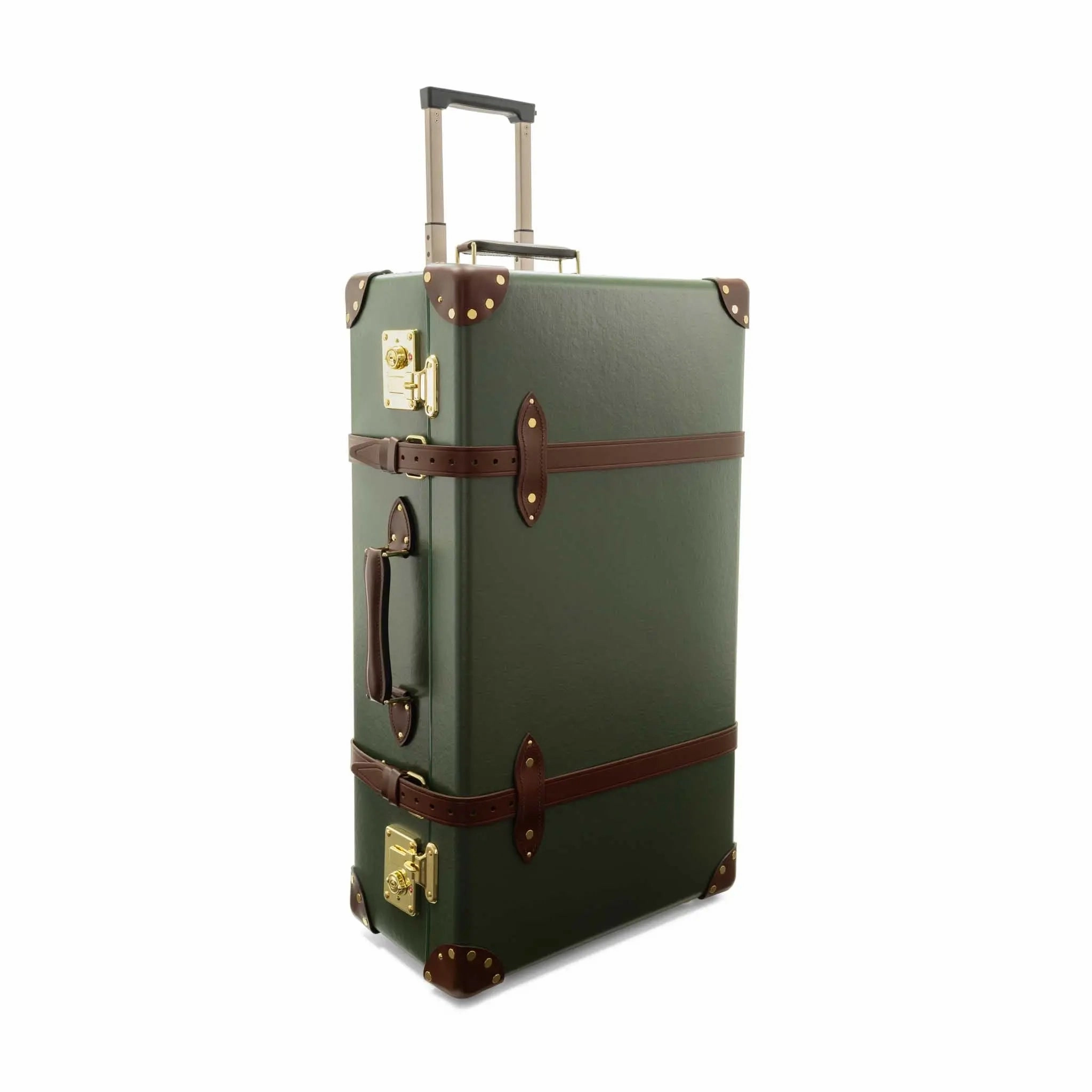 Centenary  Large Check-In - 2 Wheels | Green/Brown/Gold