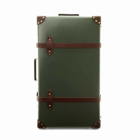 Centenary  Large Check-In - 2 Wheels | Green/Brown/Gold