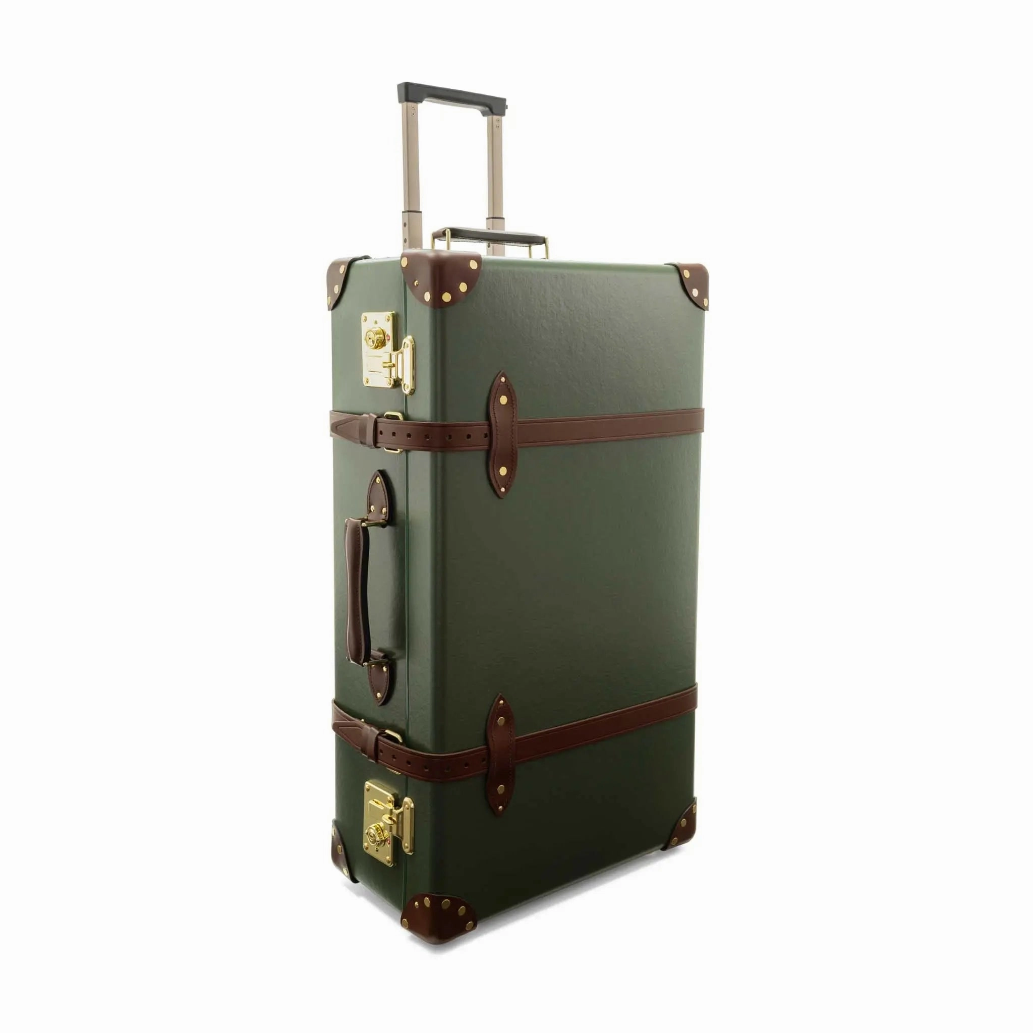 Centenary  Large Check-In - 2 Wheels | Green/Brown/Gold