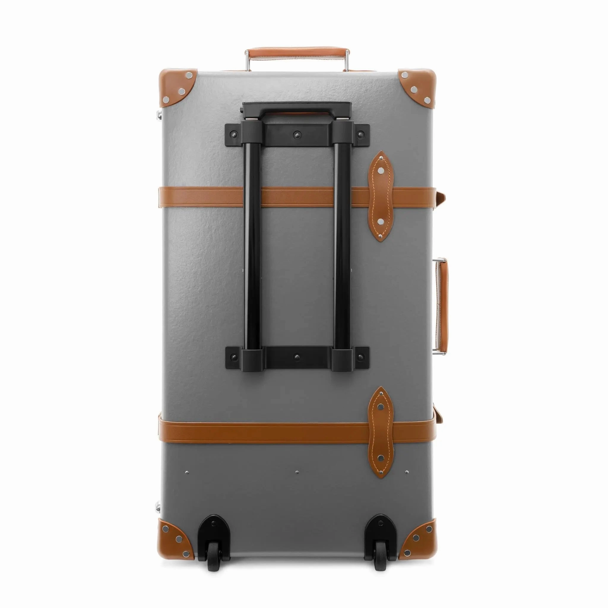 Centenary  Large Check-In - 2 Wheels | Grey/Caramel/Chrome