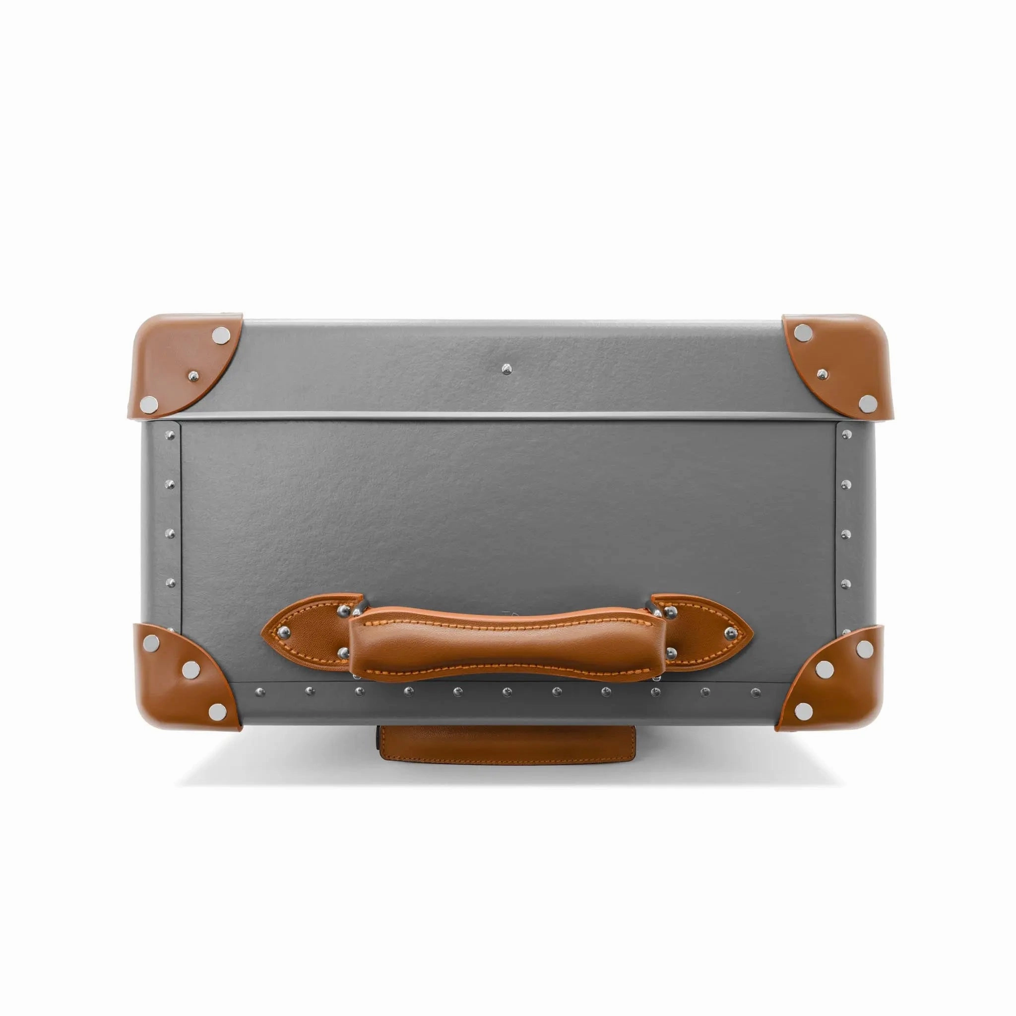 Centenary  Large Check-In - 2 Wheels | Grey/Caramel/Chrome