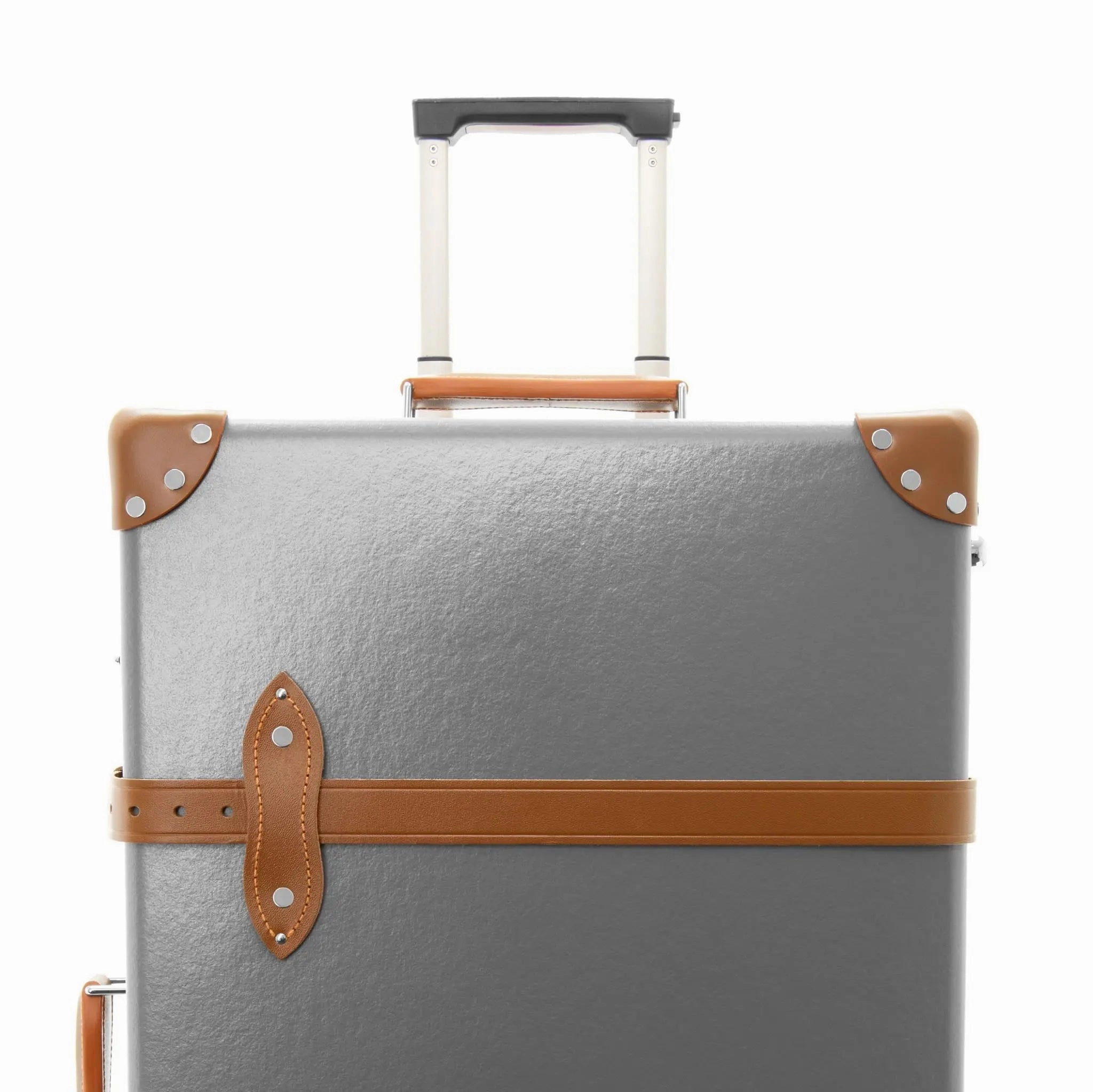 Centenary  Large Check-In - 2 Wheels | Grey/Caramel/Chrome