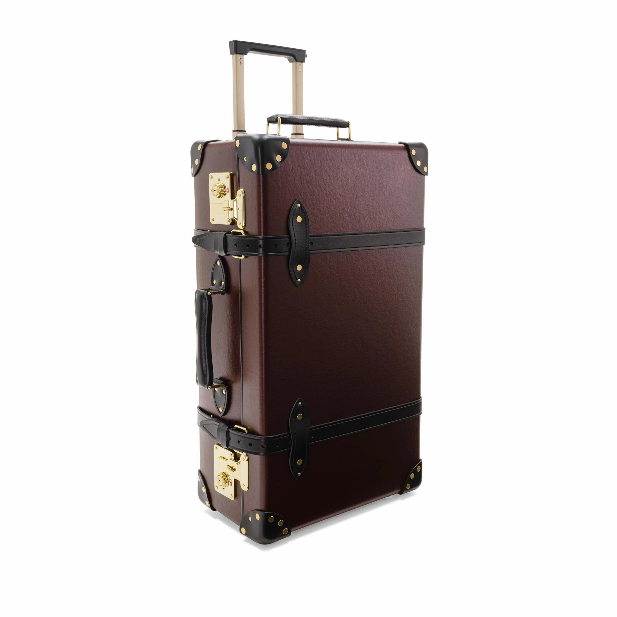 Centenary  Large Check-In - 2 Wheels | Oxblood/Black/Gold