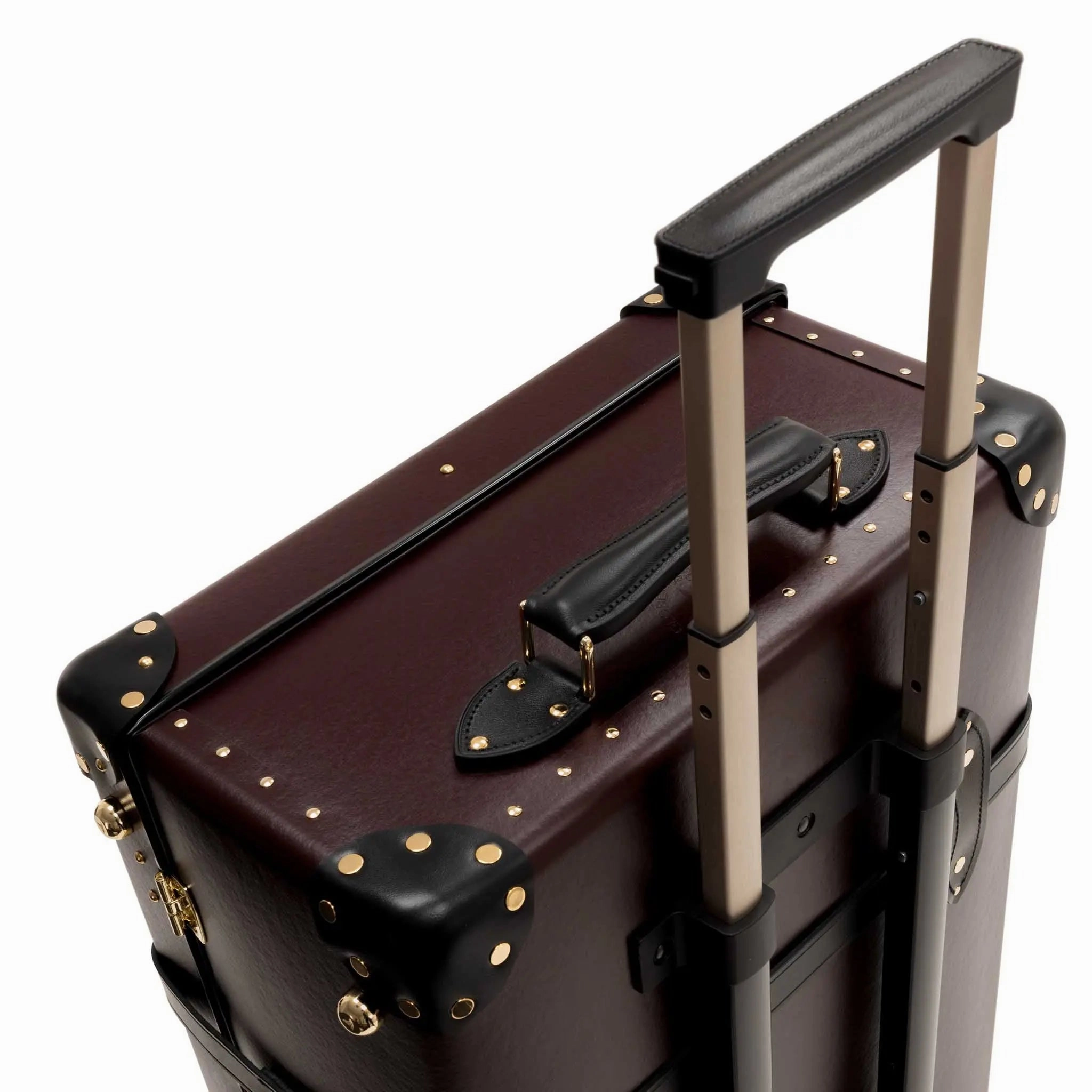 Centenary  Large Check-In - 2 Wheels | Oxblood/Black/Gold