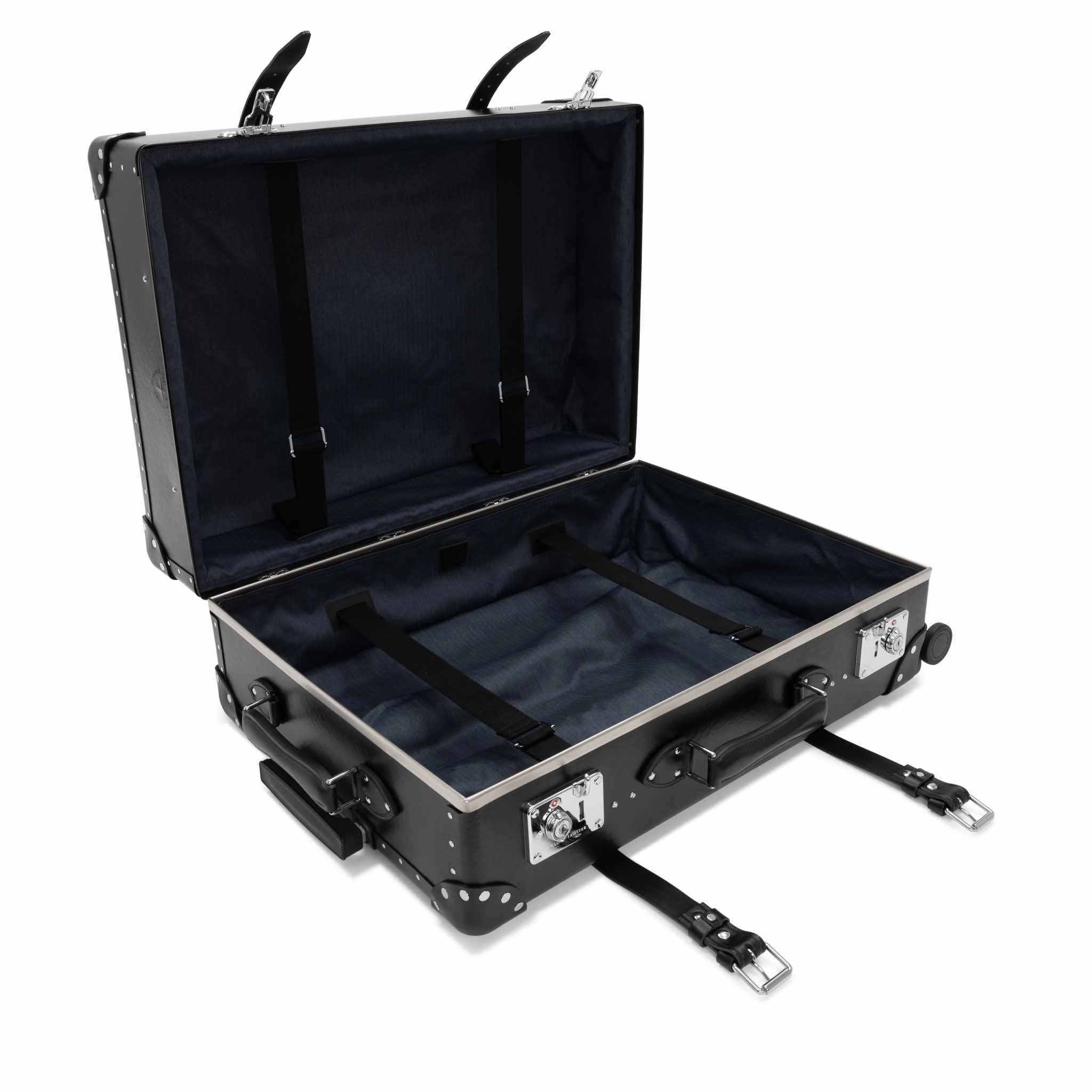 Centenary  Large Check-In - 4 Wheels | Black/Black/Chrome