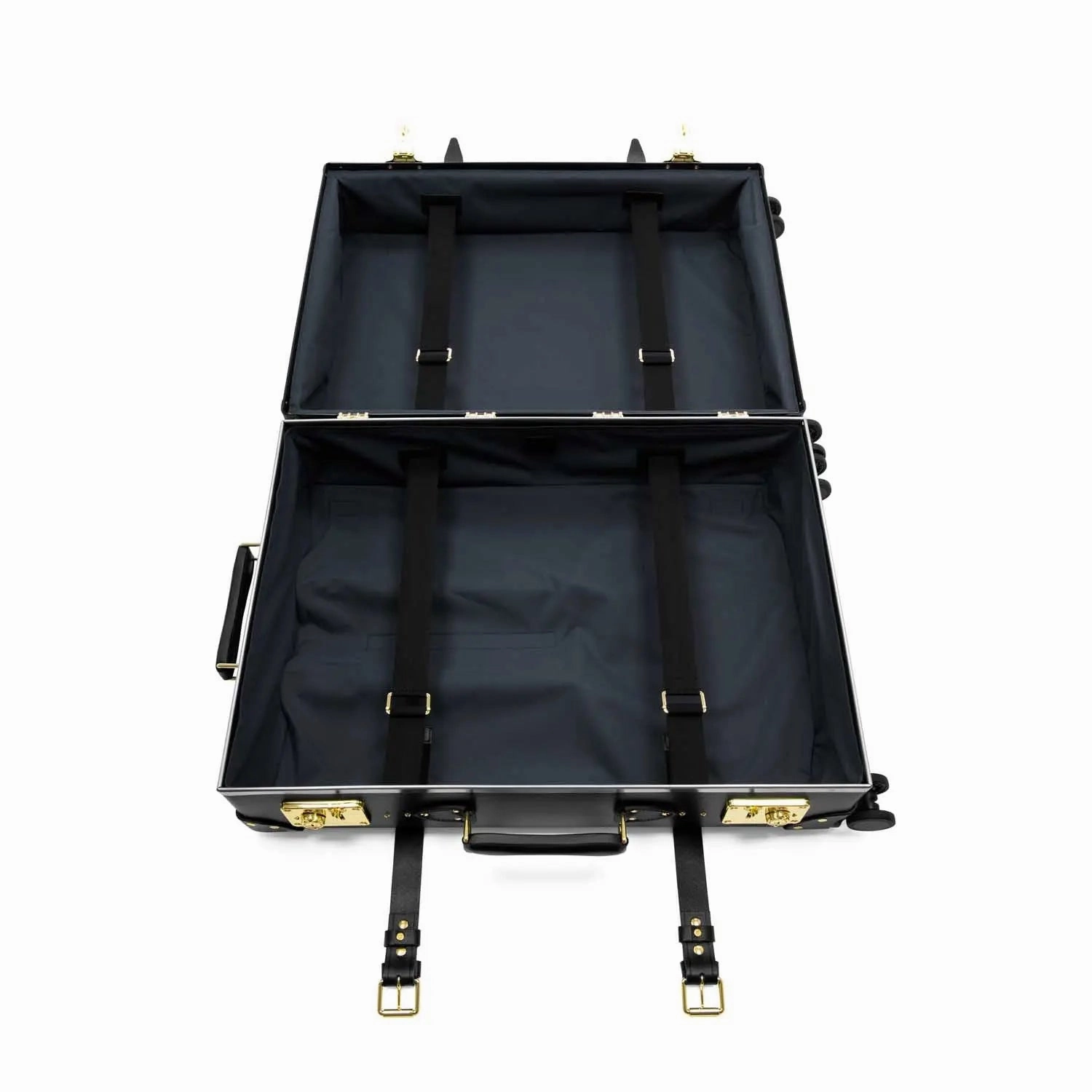 Centenary  Large Check-In - 4 Wheels | Black/Black/Gold