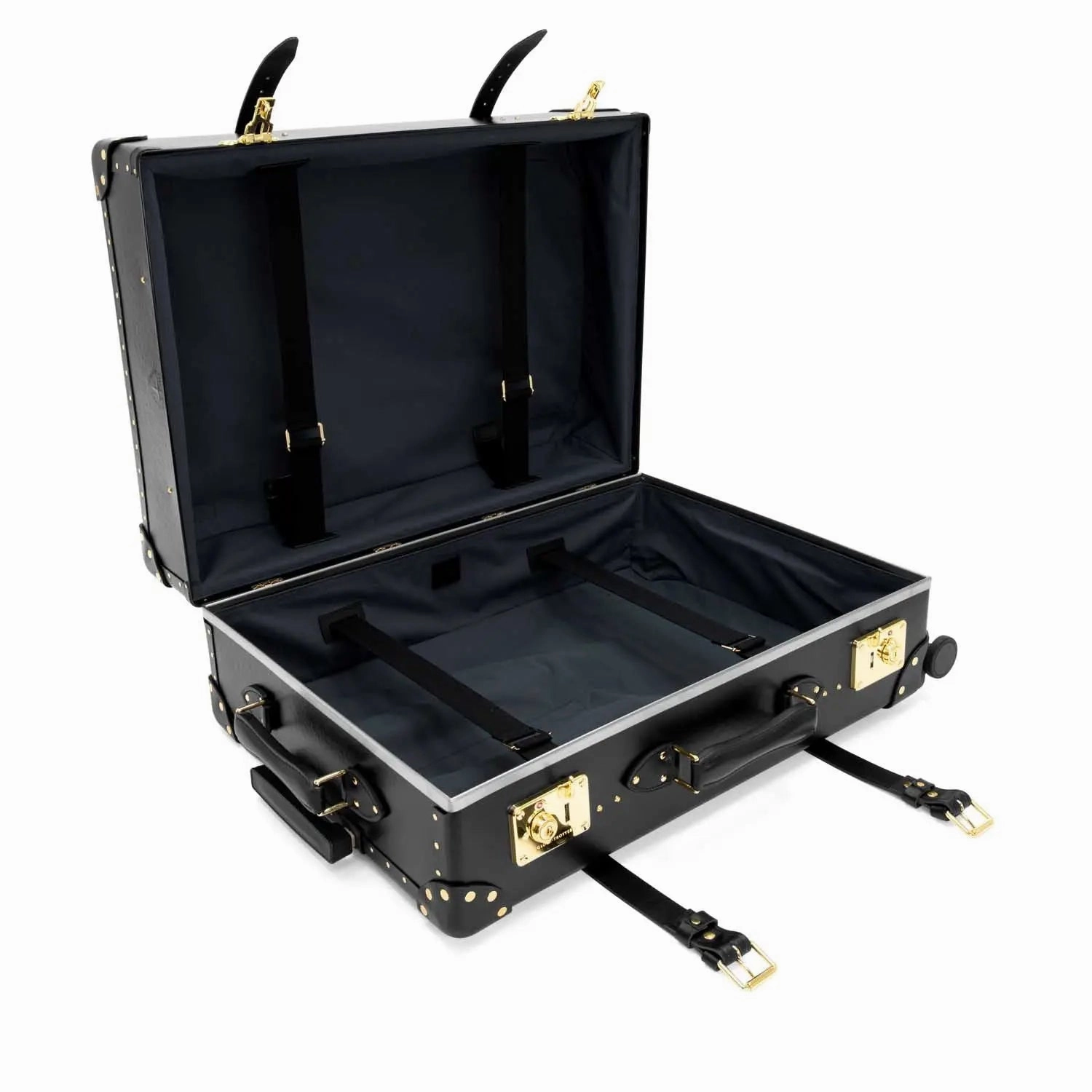 Centenary  Large Check-In - 4 Wheels | Black/Black/Gold