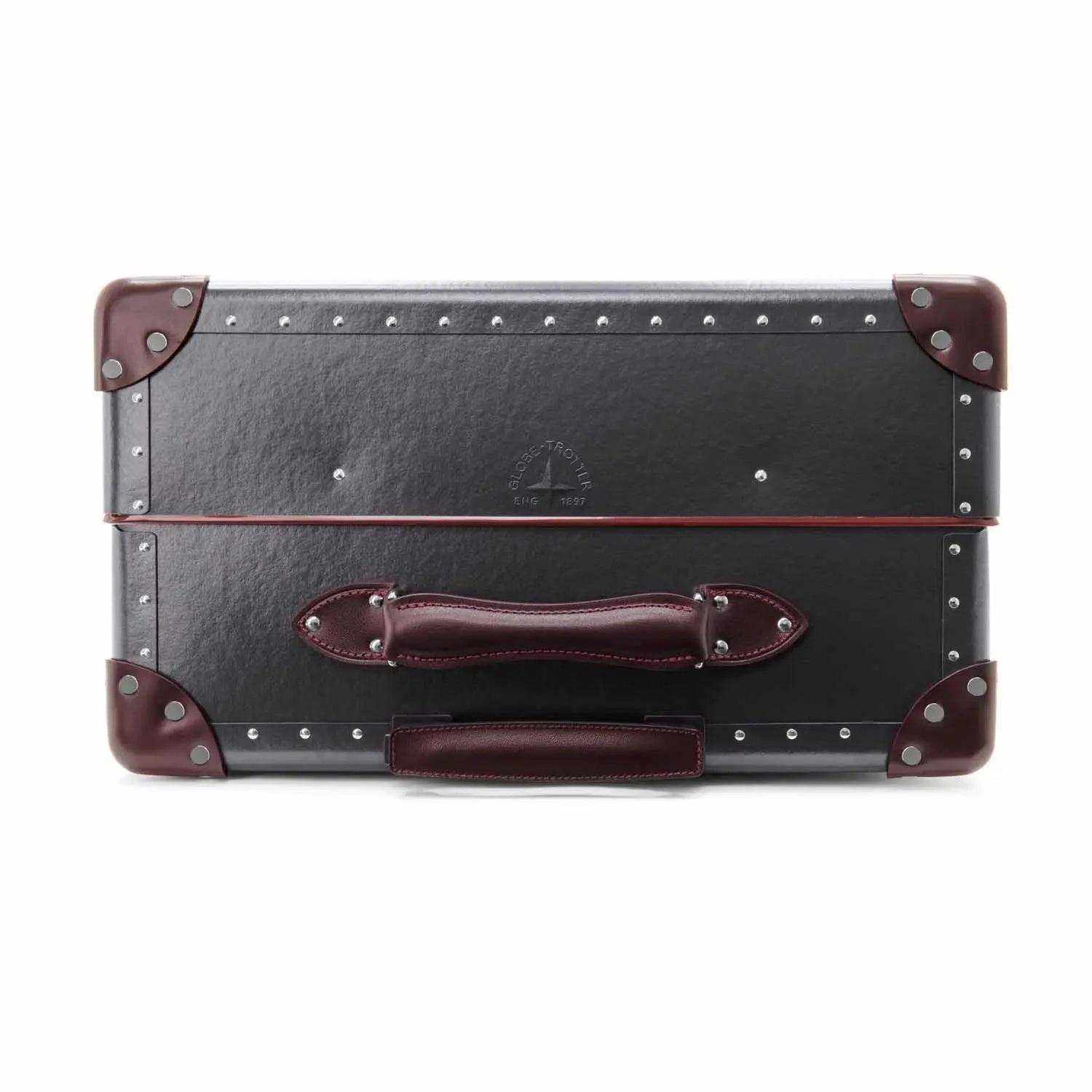 Centenary  Large Check-In - 4 Wheels | Brown/Burgundy/Chrome