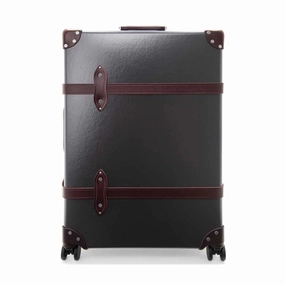 Centenary  Large Check-In - 4 Wheels | Brown/Burgundy/Chrome