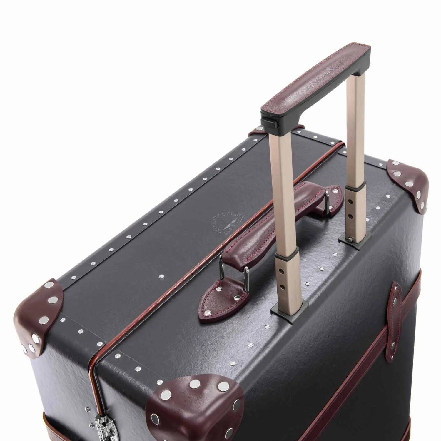 Centenary  Large Check-In - 4 Wheels | Brown/Burgundy/Chrome