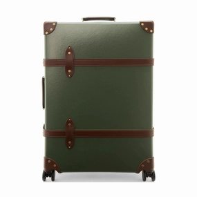 Centenary  Large Check-In - 4 Wheels | Green/Brown/Gold