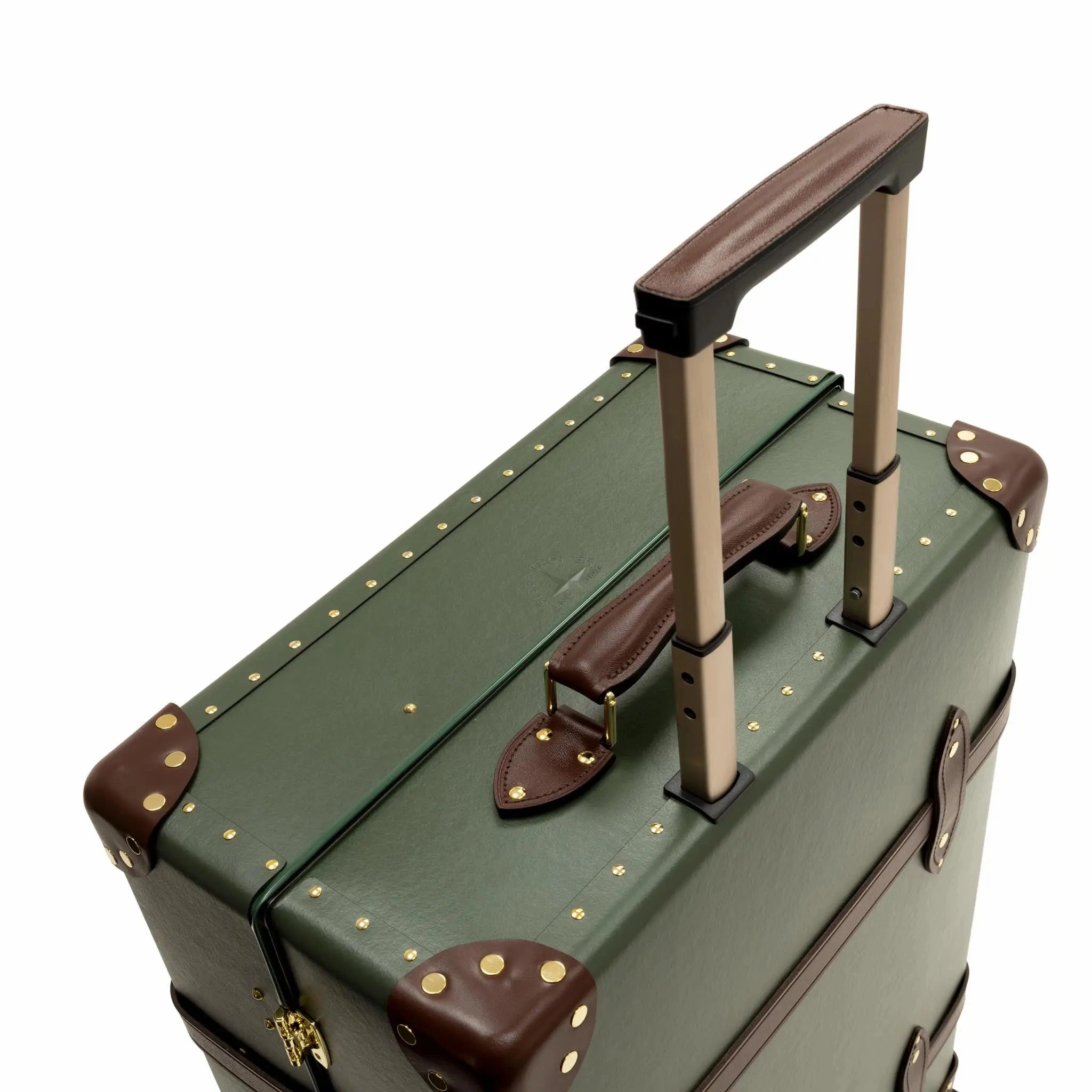 Centenary  Large Check-In - 4 Wheels | Green/Brown/Gold