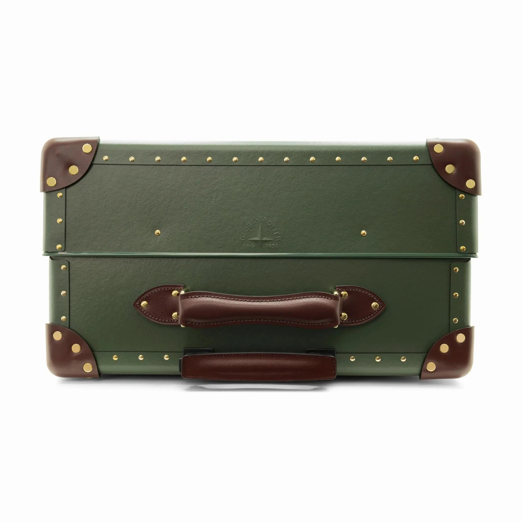 Centenary  Large Check-In - 4 Wheels | Green/Brown/Gold