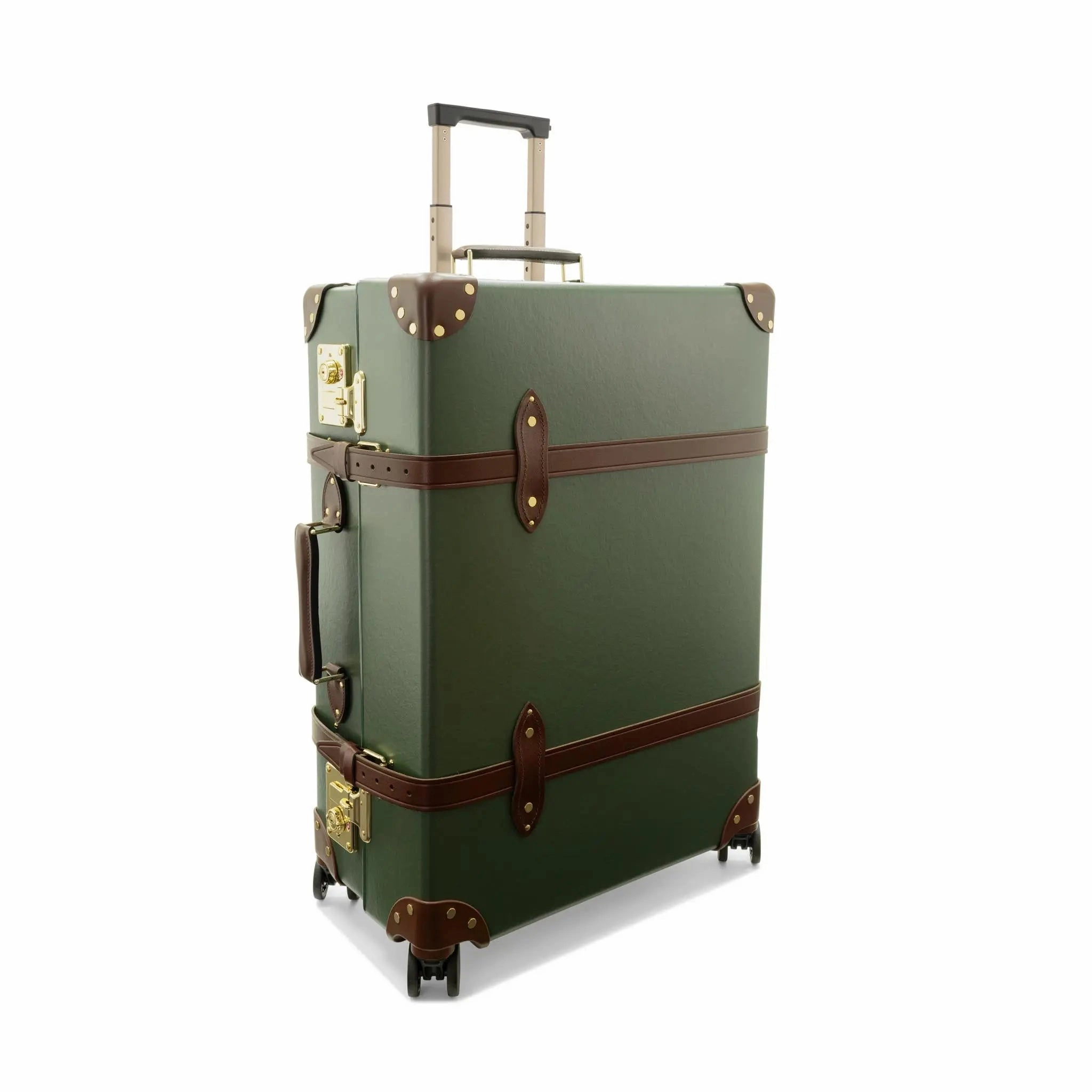Centenary  Large Check-In - 4 Wheels | Green/Brown/Gold