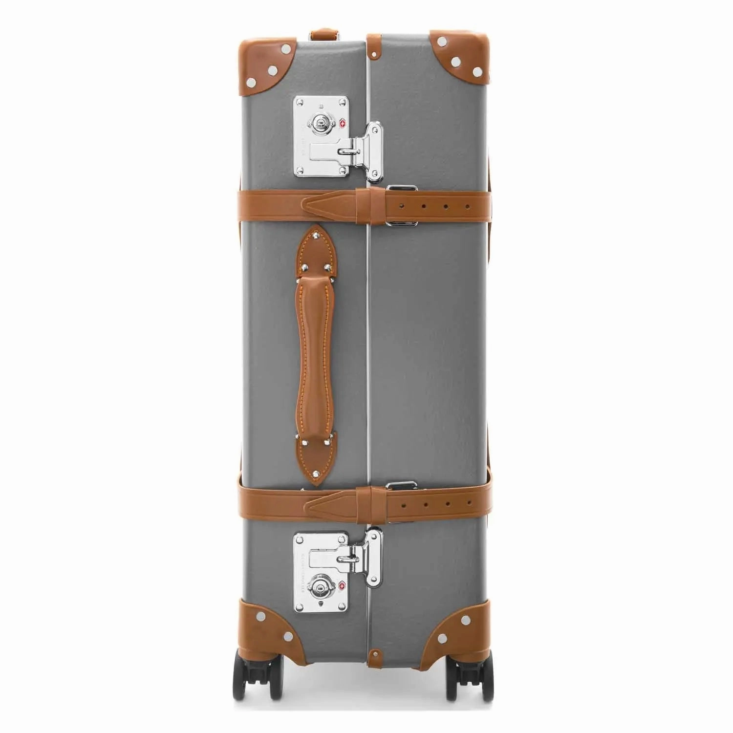 Centenary  Large Check-In - 4 Wheels | Grey/Caramel/Chrome