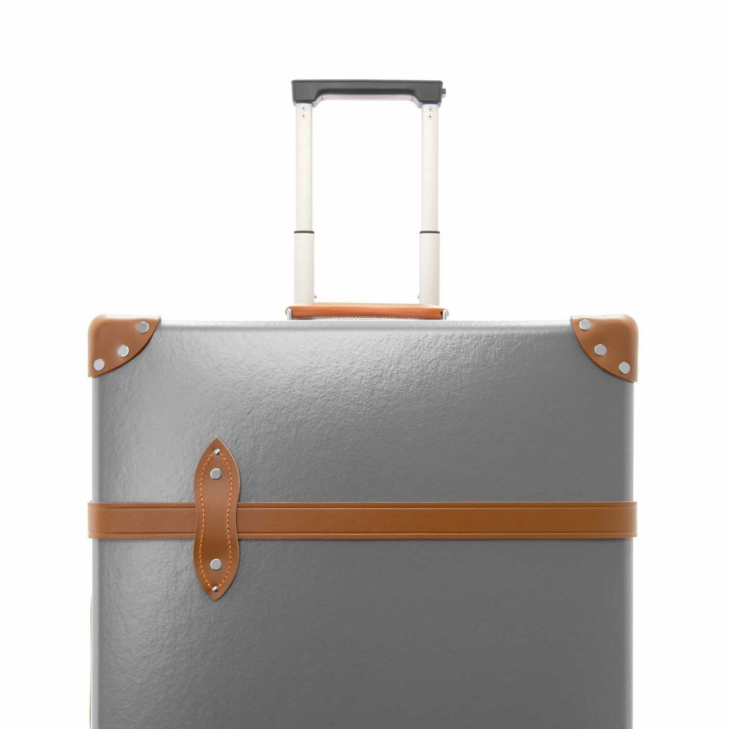 Centenary  Large Check-In - 4 Wheels | Grey/Caramel/Chrome