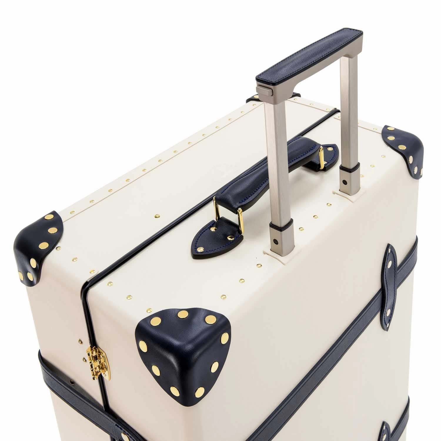 Centenary  Large Check-In - 4 Wheels | Ivory/Navy/Gold