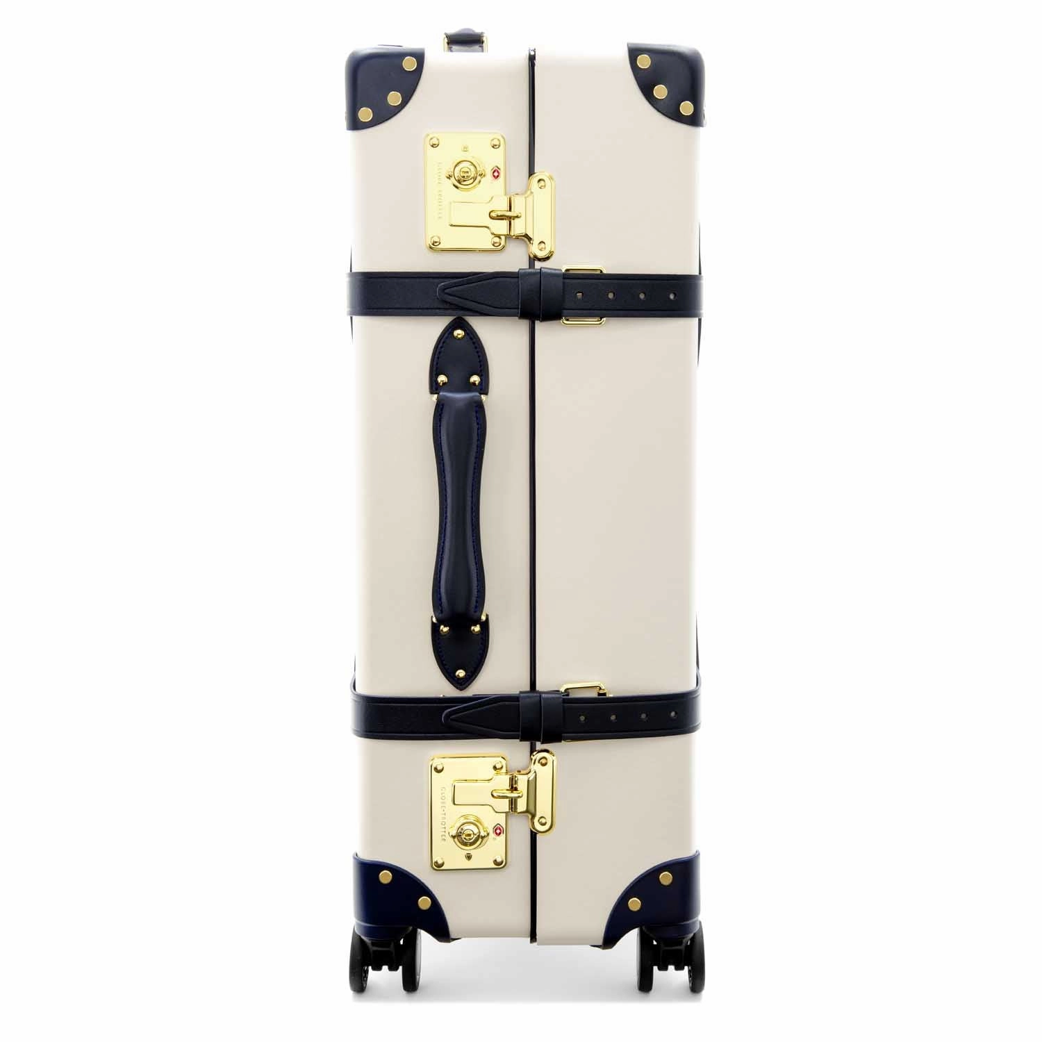 Centenary  Large Check-In - 4 Wheels | Ivory/Navy/Gold
