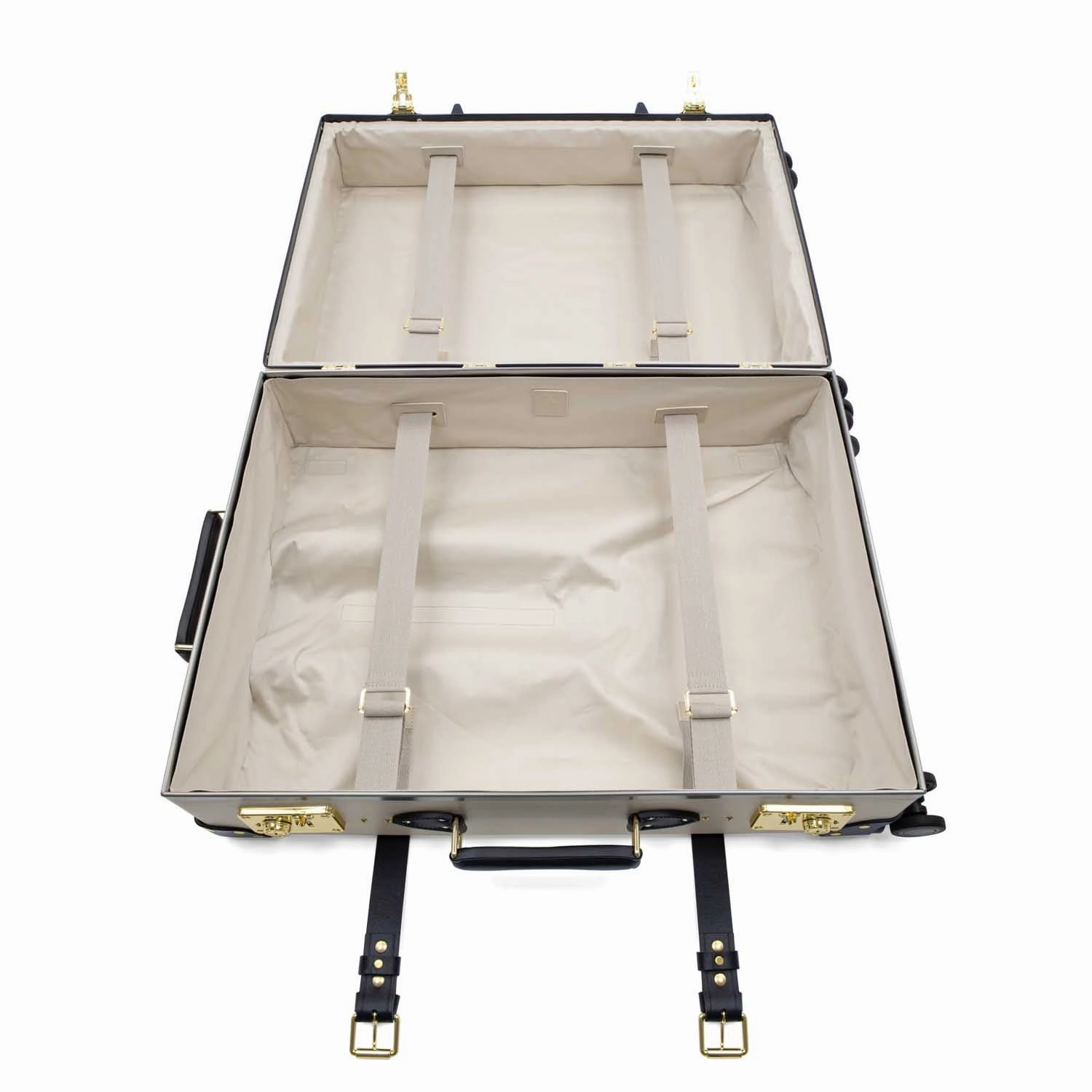 Centenary  Large Check-In - 4 Wheels | Ivory/Navy/Gold