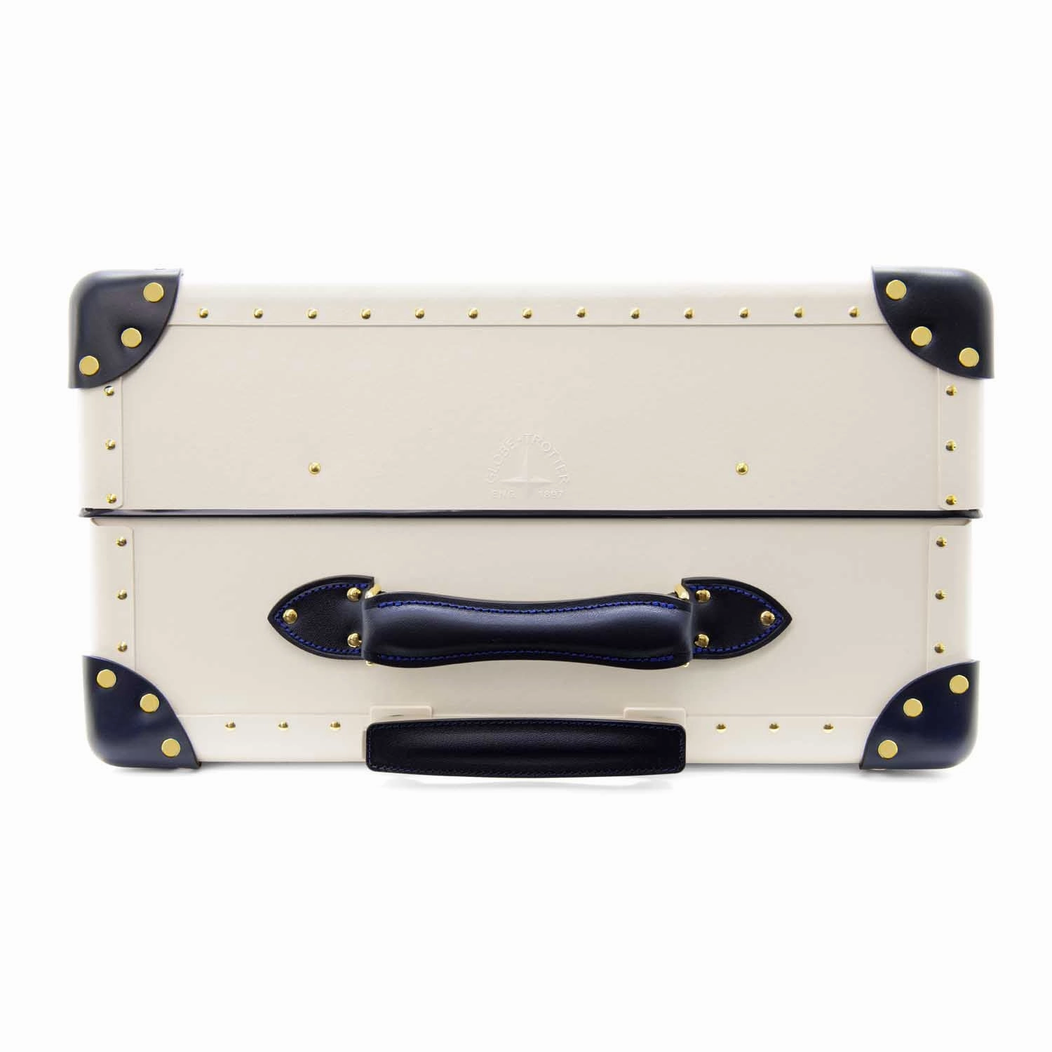 Centenary  Large Check-In - 4 Wheels | Ivory/Navy/Gold