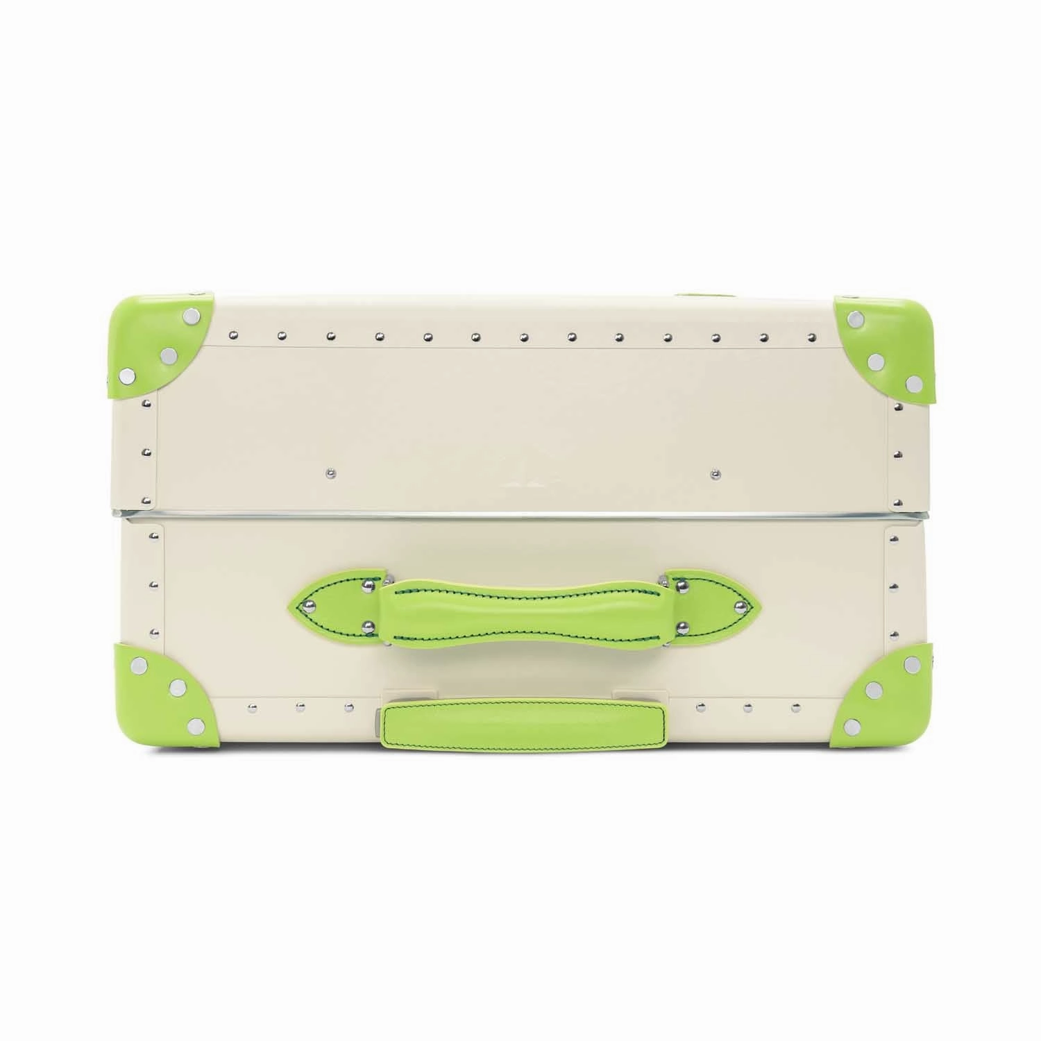Centenary  Large Check-In - 4 Wheels | Ivory/Parrot Green/Chrome
