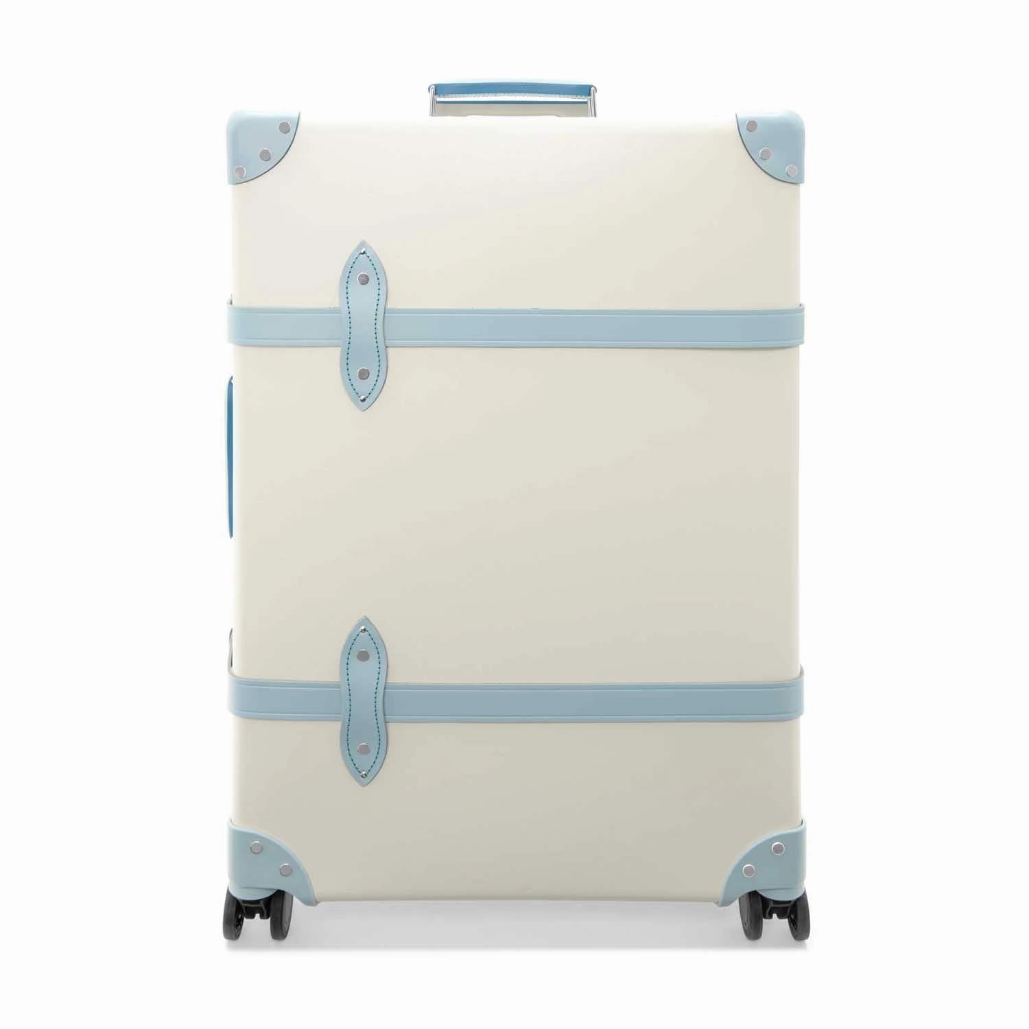 Centenary  Large Check-In - 4 Wheels | Ivory/Pastel Blue/Chrome
