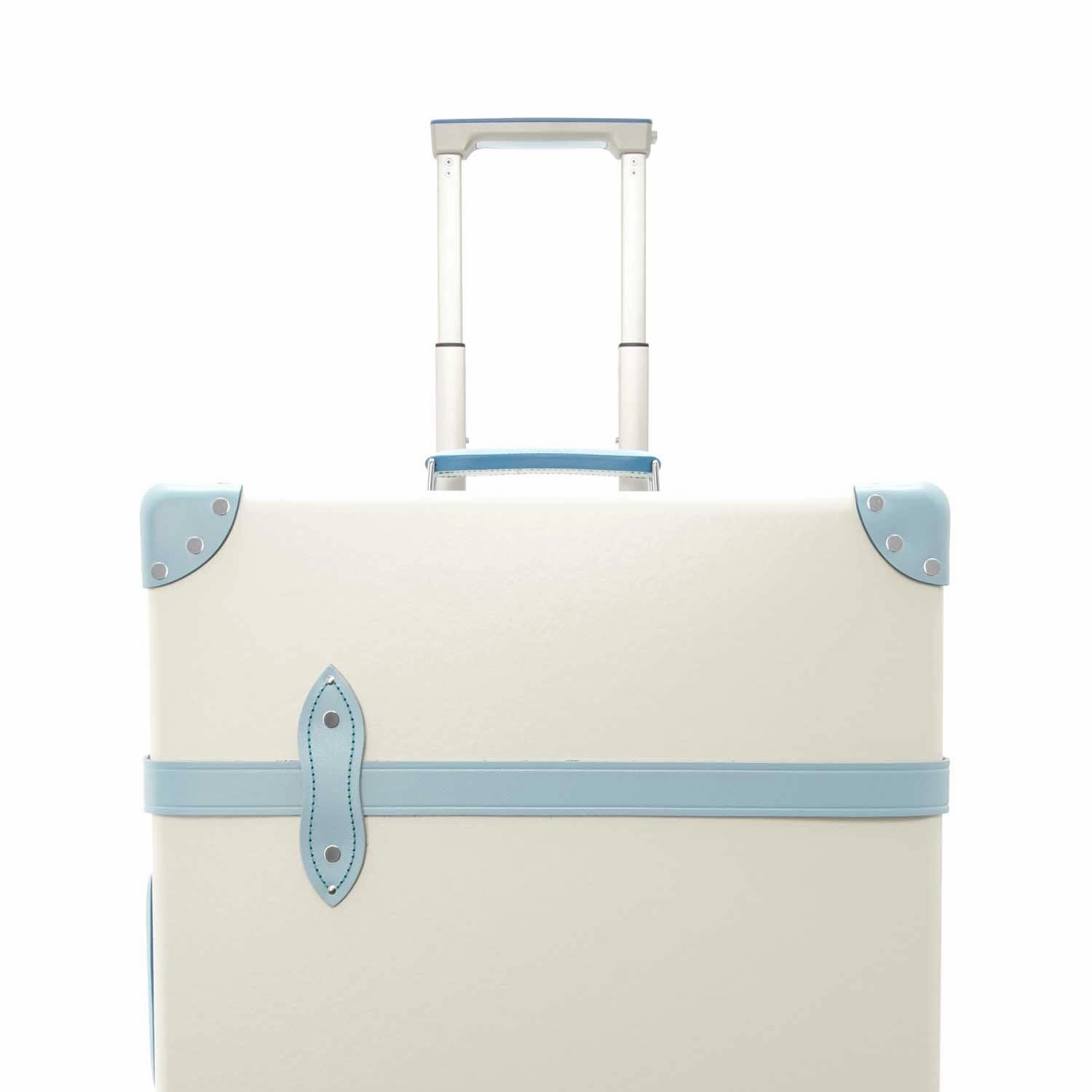 Centenary  Large Check-In - 4 Wheels | Ivory/Pastel Blue/Chrome