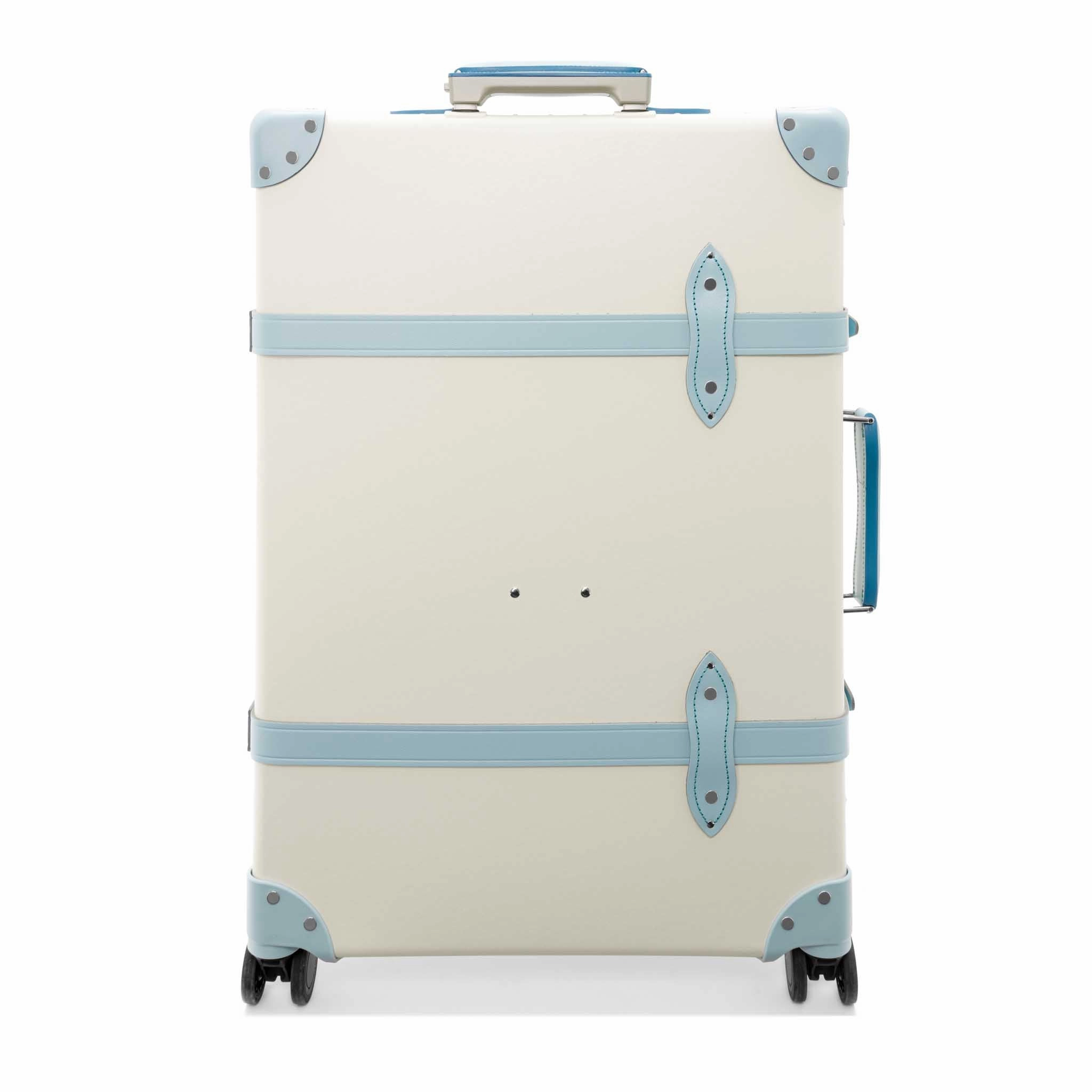 Centenary  Large Check-In - 4 Wheels | Ivory/Pastel Blue/Chrome