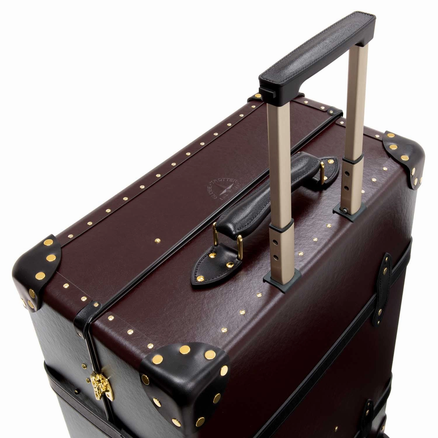 Centenary  Large Check-In - 4 Wheels | Oxblood/Black/Gold